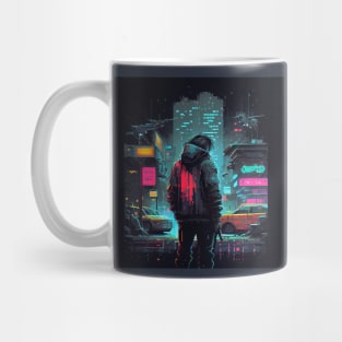 Cyberpunk Man PixelArt Mug